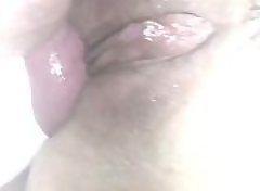 Balls deep pussy ass shaved hardcore wife