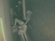 Caught suck fuck reality security public outdoors